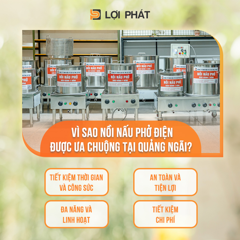 Noi nau pho bang dien duoc ua chuong tai Quang Ngai