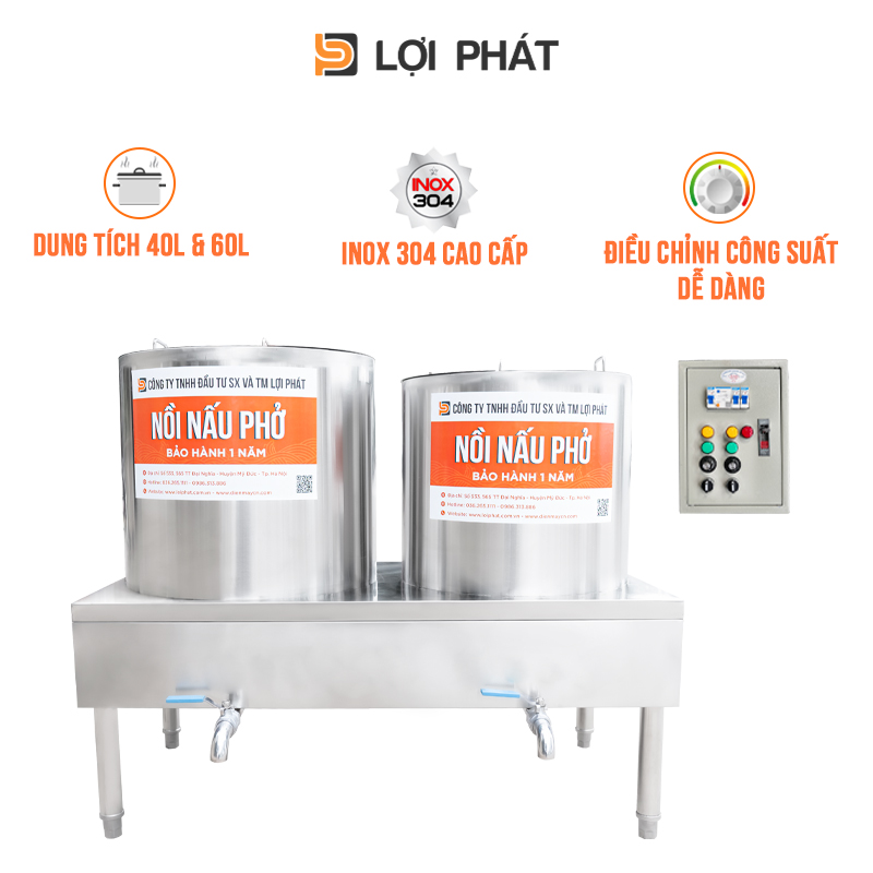 Bo noi nau pho dien roi 40-60L