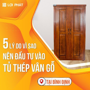 5 lý do vì sao bạn nên "sắm" cho mình tủ thép vân gỗ LỢI PHÁT