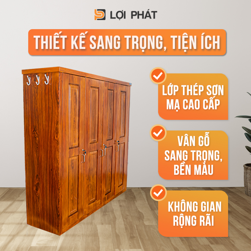 Tu thep van go cao cap LOI PHAT voi thiet ke sang trong, tien loi