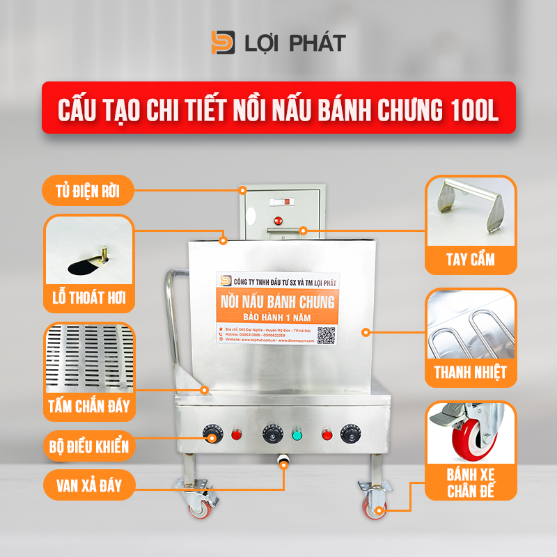 Noi luoc banh chung dien Loi Phat