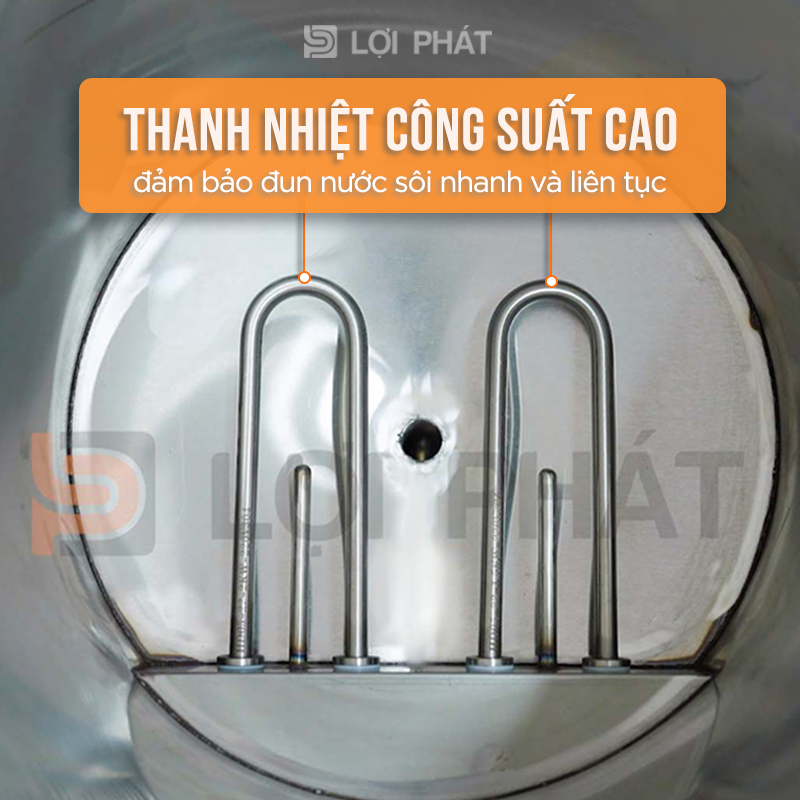 Thanh nhiệt của Nồi nấu phở điện LỢI PHÁT với công suất cao