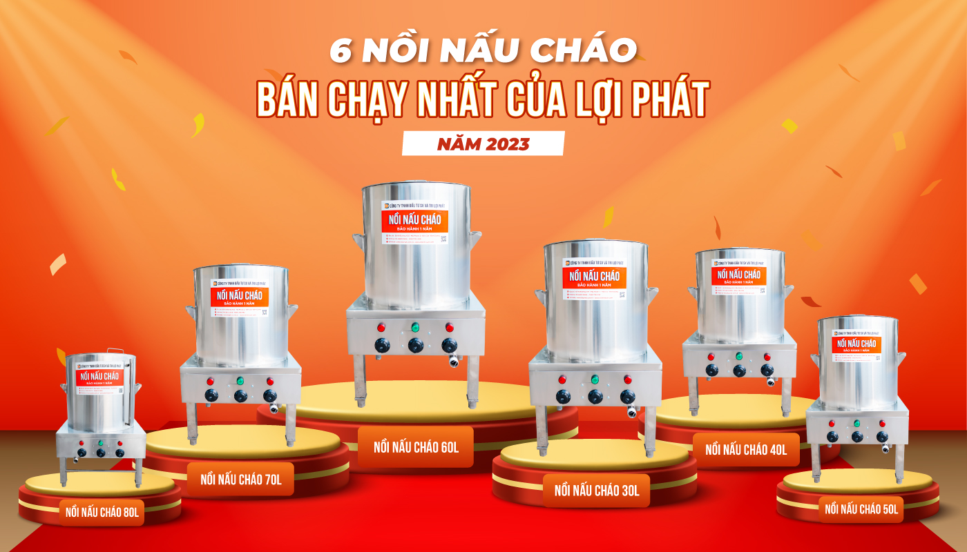 6 nồi nấu cháo bán chạy nhất của lợi phát