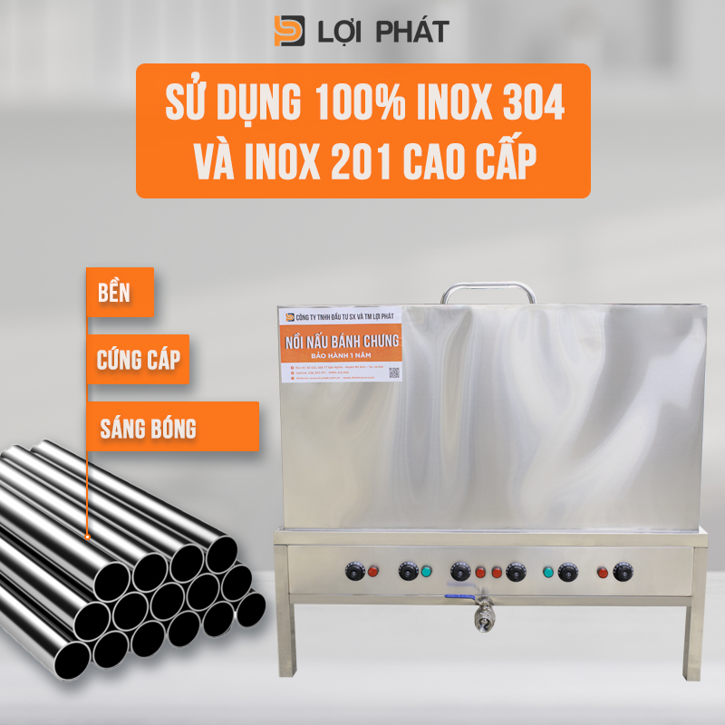 Noi su dung 100% inox cao cap