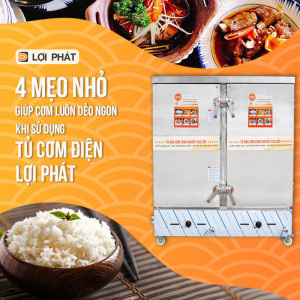 4 mẹo nhỏ hữu ích giúp cơm luôn ngon và dẻo khi sử dụng tủ cơm điện LỢI PHÁT