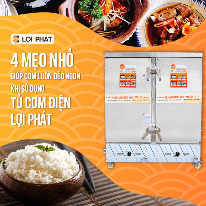 4 meo nho luc com luon deo ngon khi su dung tu nau com dien LOI PHAT