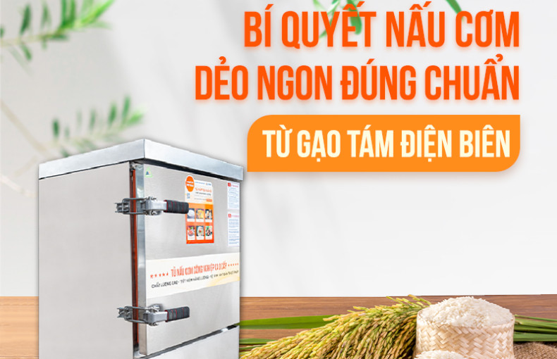 Bí quyết nấu cơm gạo tám Điện Biên dẻo ngon đúng chuẩn bằn tủ nấu cơm bằng điện