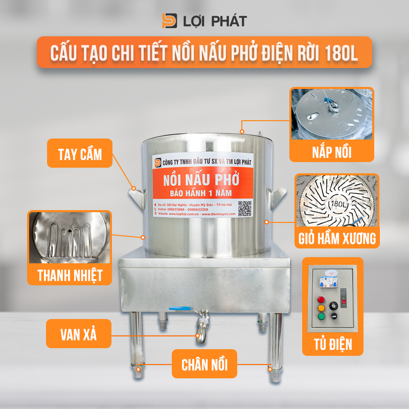 Noi nau pho dien roi 250L