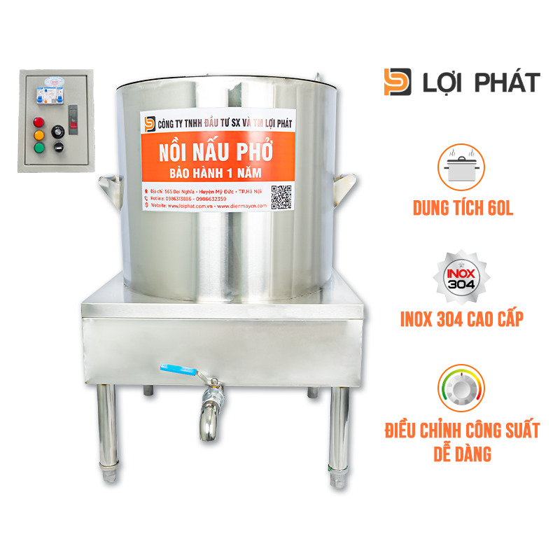 Noi nau pho dien roi 60L