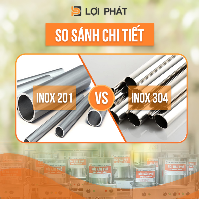 So sanh Inox 304 và 201