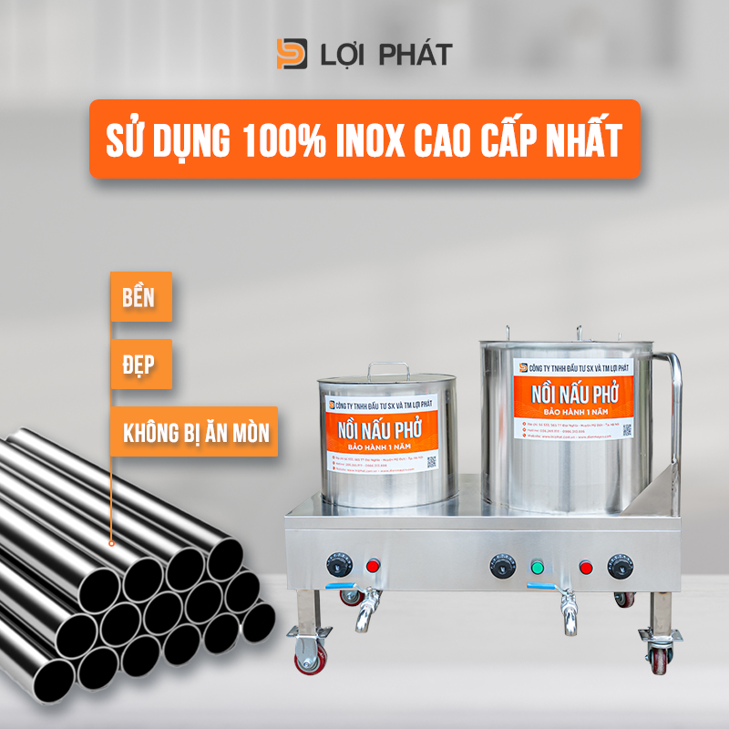 chất liệu của bộ nồi nấu phở