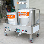 Bộ nồi nấu phở điện 20-50L có bánh xe