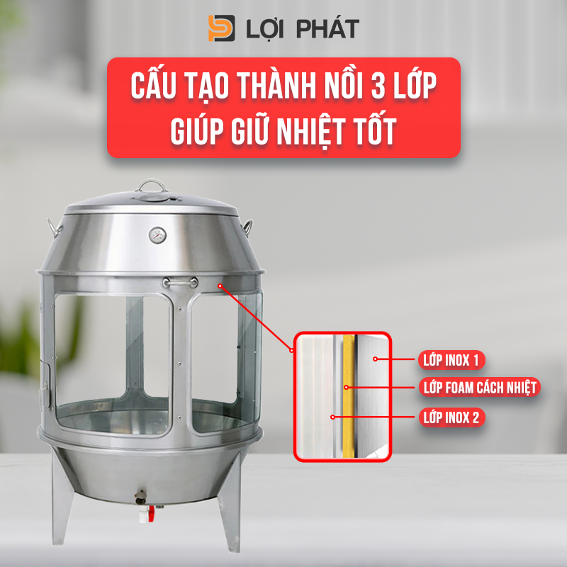 Cau tao thanh noi 3 lop cua Lu quay vit bang gas 90cm LOI PHAT