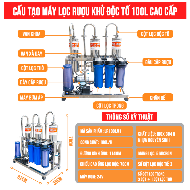 cau tao may loc ruou khu dọc 100l cao cap