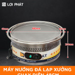 Máy nướng đá lạp xưởng chạy điện 48cm