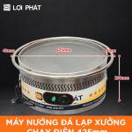 Máy nướng đá lạp xưởng chạy điện 42,5cm