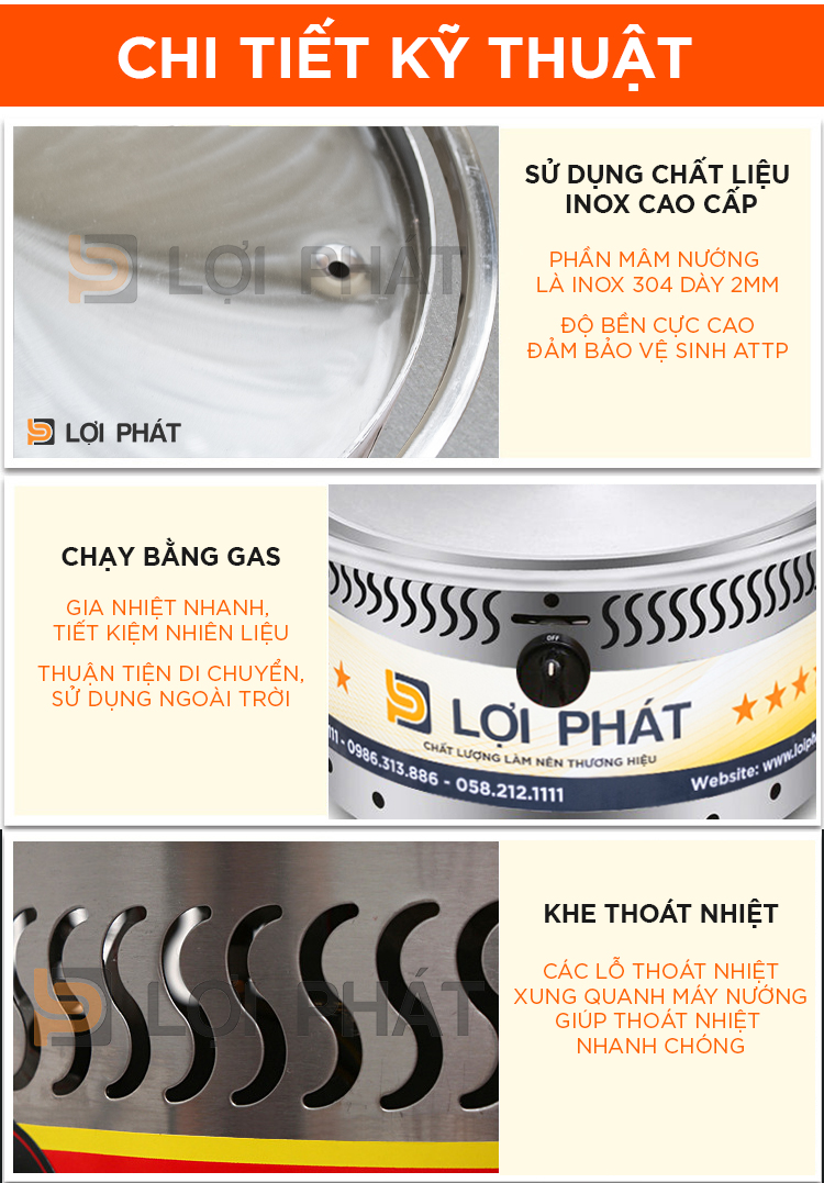 chi tiết kỹ thuật -gas