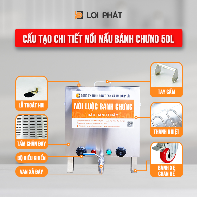 cau tao chi tiet noi nau banh chung 50l