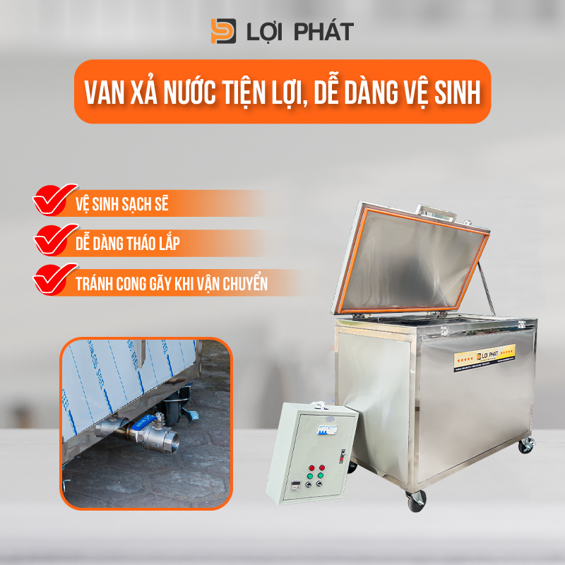 van xả đáy của nồi bánh chưng áp suất 600L