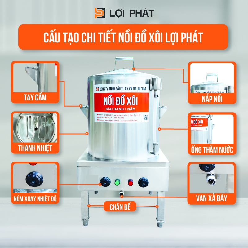 cau tao chi tiet noi do xoi 5 kg loi phat