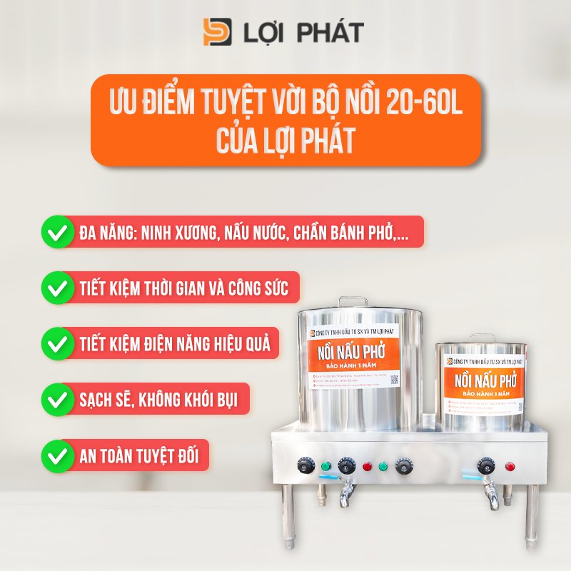 Loi ich tuyet voi khi su dung bo noi 20-60L