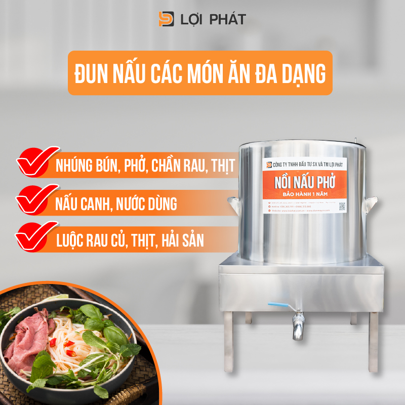 dun nau cac mon da dang voi noi pho dien LOI PHAT