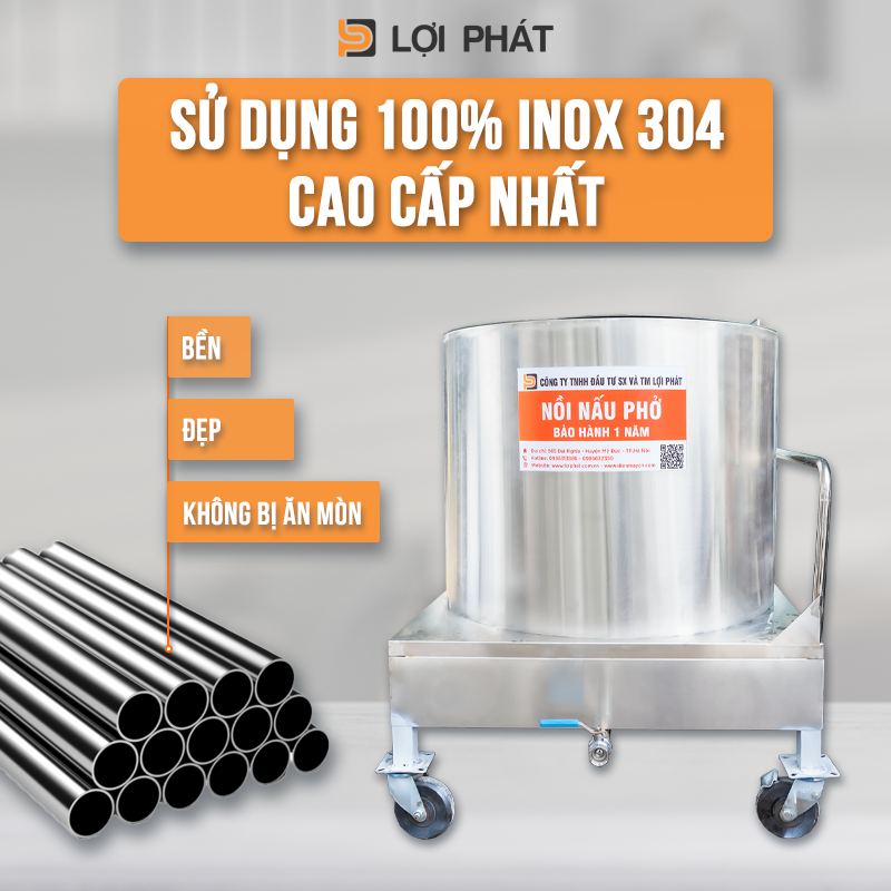 100% chat lieu inox 304 cao cap