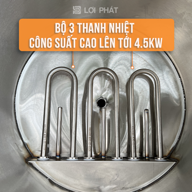 bo 3 thanh nhiet cong suat cao cua Noi pho dien roi 60L